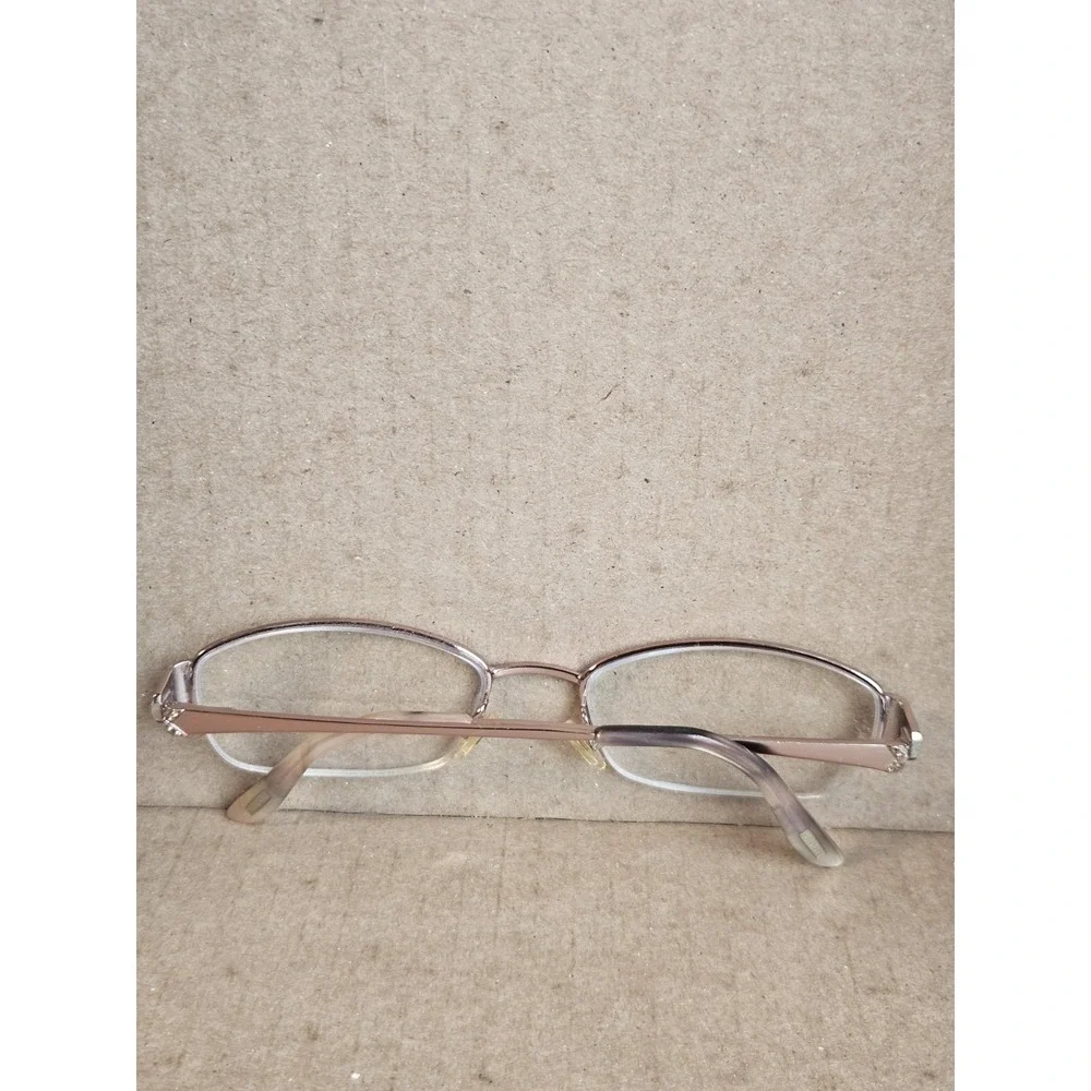 Kay Unger K157 Eyeglass Frames 52-18-135 Rose Bronze Semi Rimless Womens